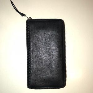 ALLSAINTS  - leather Club Zip Around Wallet
